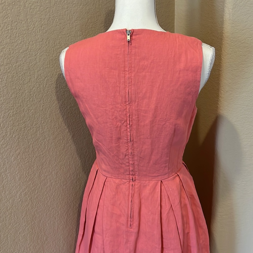 GAP Coral Linen Fit & Flare Sleeveless Dress - Picture 6 of 16